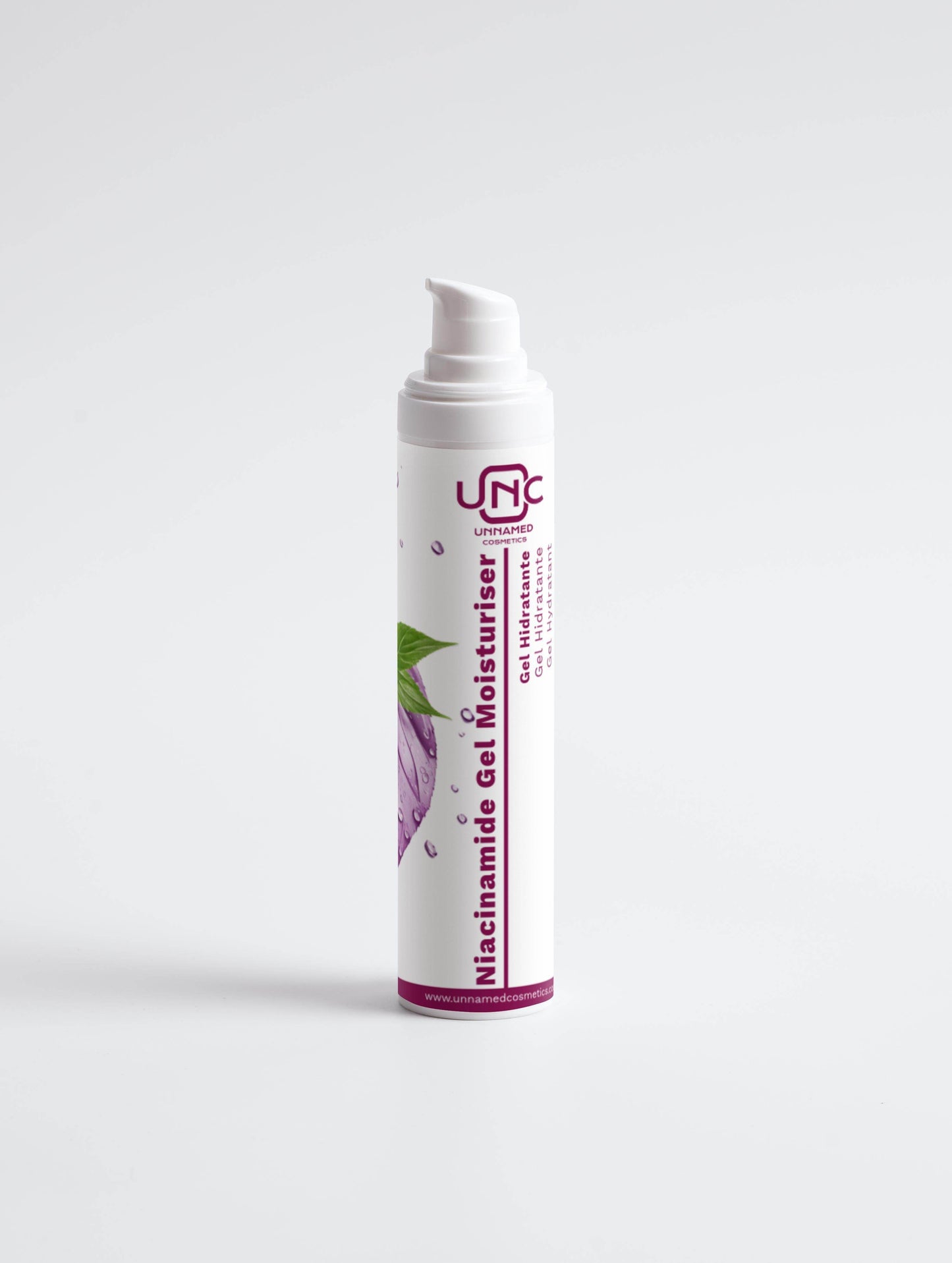 Niacinamide Gel Moisturiser - All skin types (Skin type),Allergen Label Free (Claims),Brightens,Dark spots (Concern),Dry (Skin type),Evens out skin tone,face-care,Gluten Free (Claims),Moisturiser (Type),Niacinamide (B3) (Active ingredients),Nut Free (Claims),Vegan (Claims),White (Packaging color),With vitamin B3 - Unnamed Cosmetics