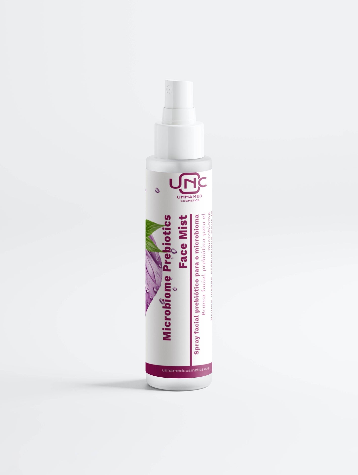 Tônico facial para microbioma em spray com prébioticos para hidratação e equilíbrio da pele