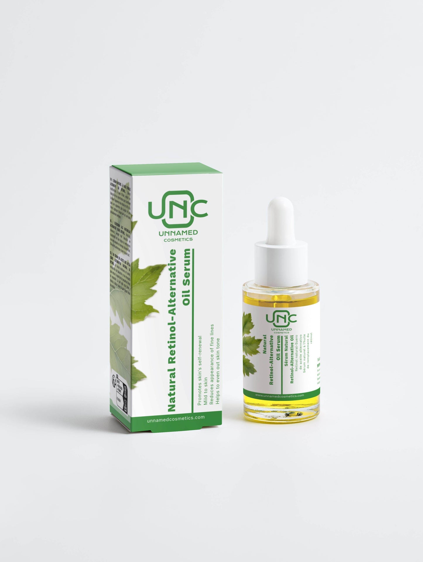 Natural Retinol Alternative Oil Serum - All skin types (Skin type),Anti-age (Concern),Blemishes (Concern),Booster (Type),Dark spots (Concern),Dehydrated skin (Concern),face-care,Facial oil (Type),Gluten Free (Claims),Helps to even out skin tone,Mature (Skin type),Mild to skin,Nut Free (Claims),Promotes skin's self-renewal,Reduces appearance of fine lines,Retinol Alternative (Active ingredients),Serum (Type),Transparent (Packaging color),Vegan (Claims),White (Packaging color) - Unnamed Cosmetics