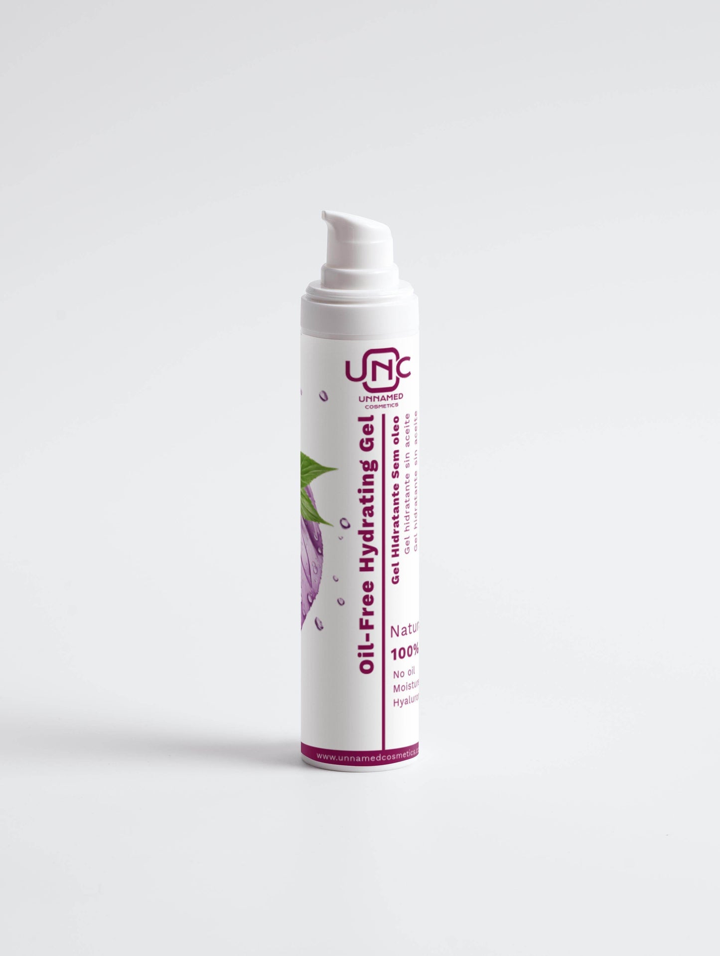 Oil Free Hydrating Gel - Aloe Juice (Active ingredients),Blemishes (Concern),Dehydrated skin (Concern),face-care,Hyaluronic acid,Hyaluronic Acid (Active ingredients),Mature (Skin type),Moisture boost,Moisturiser (Type),No oil,Normal (Skin type),Oily (Skin type),White (Packaging color) - Unnamed Cosmetics