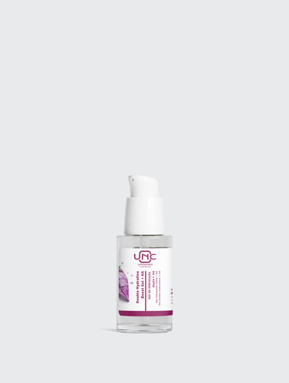 Gel facial de hidratacao dupla HA da Unnamed Cosmetics em frasco com aplicador prático
