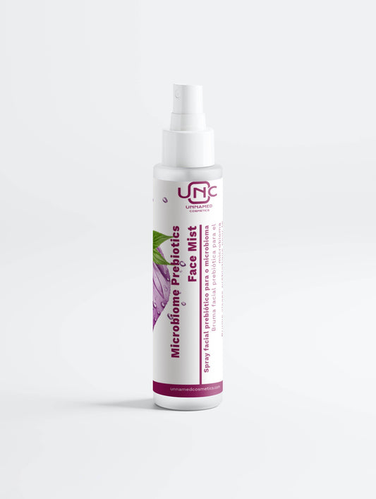 Tônico facial para microbioma em spray com prébioticos para hidratação e equilíbrio da pele
