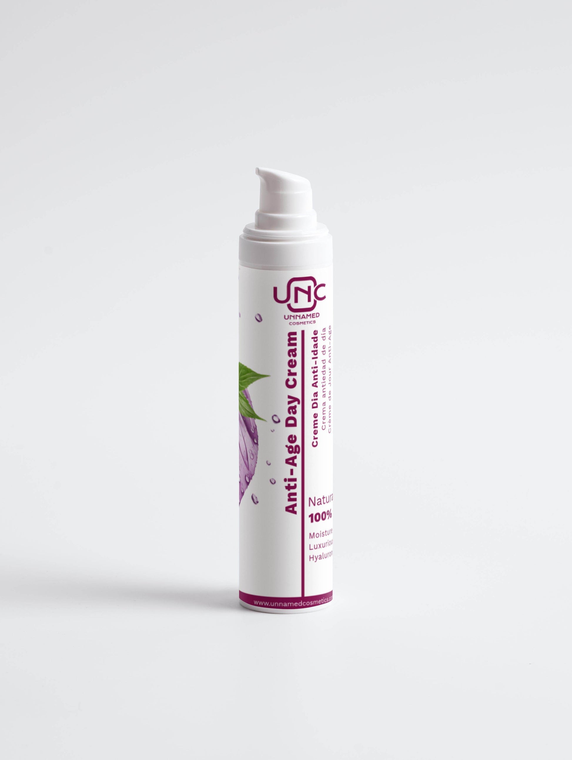 Anti Age Day Cream - Aloe Juice (Active ingredients),Anti-age (Concern),Betaine (Active ingredients),face-care,Hyaluronic acid,Hyaluronic Acid (Active ingredients),Luxurious texture,Mature (Skin type),Moisture boost,Moisturiser (Type),Shea Butter (Active ingredients),White (Packaging color) - Unnamed Cosmetics