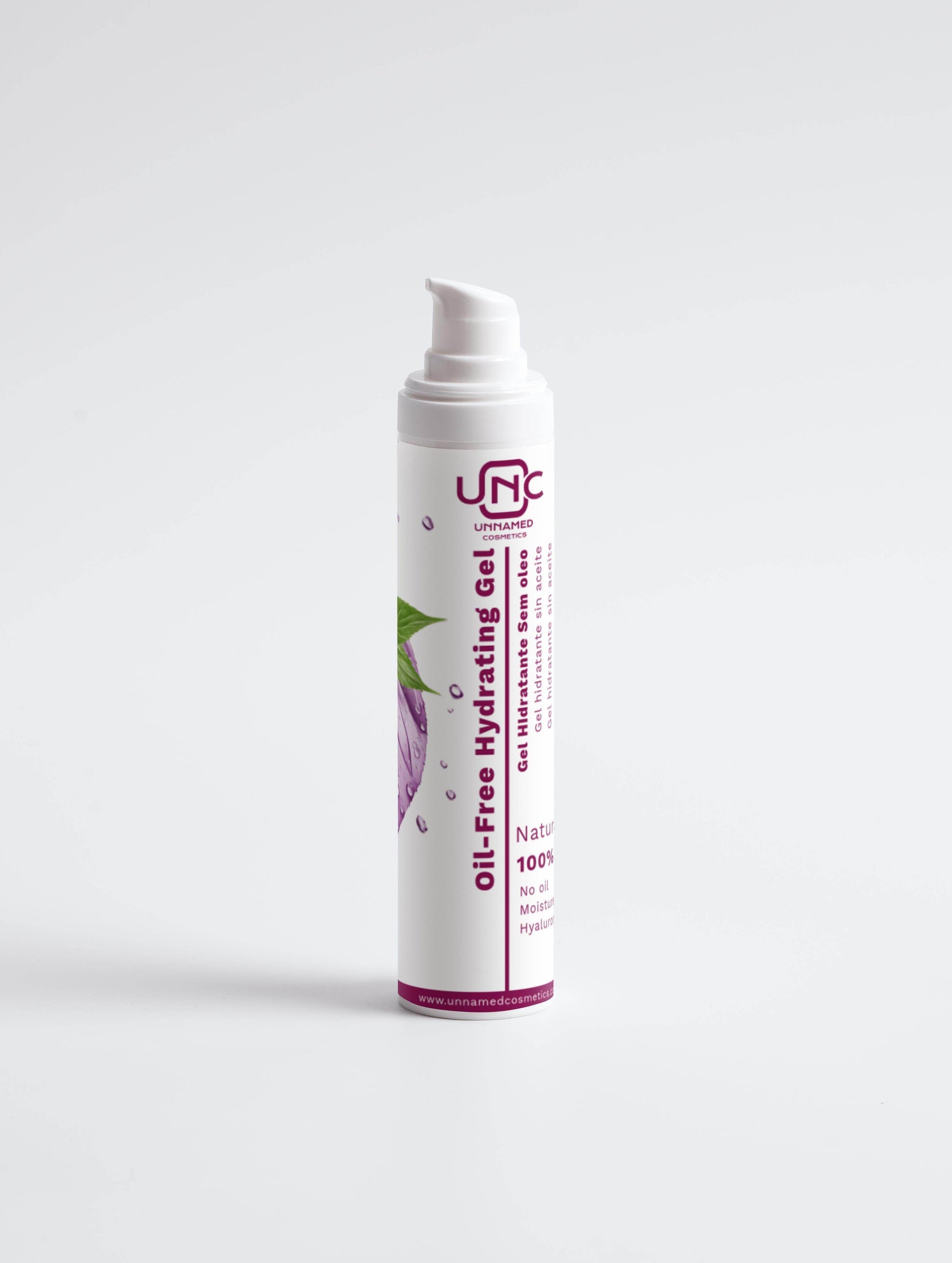 Oil Free Hydrating Gel - Aloe Juice (Active ingredients),Blemishes (Concern),Dehydrated skin (Concern),face-care,Hyaluronic acid,Hyaluronic Acid (Active ingredients),Mature (Skin type),Moisture boost,Moisturiser (Type),No oil,Normal (Skin type),Oily (Skin type),White (Packaging color) - Unnamed Cosmetics